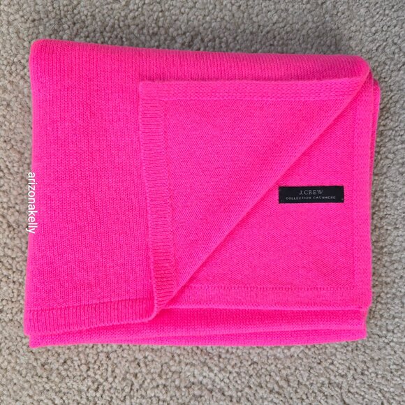 Rare Cashmere HOT PINK "Neon Azalea" J. Crew Collection - Picture 15 of 16